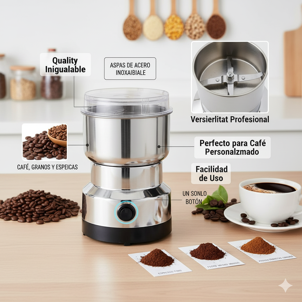 Molino Eléctrico + Taza de Cerámica