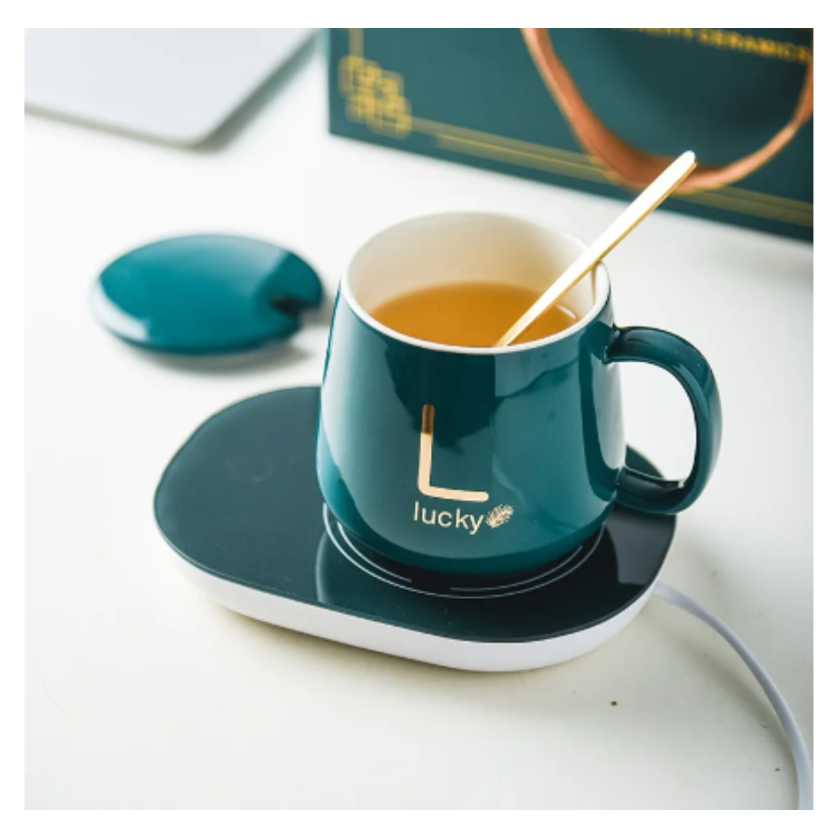 Molino Eléctrico + Taza de Cerámica